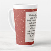 Proverbs 3:5-6 KJV Bibelverse Bild Milchtasse (Linke Ecke)
