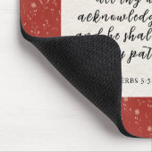 Proverbs 3:5-6 KJV Bibelverse Bild Mousepad (Ecke)