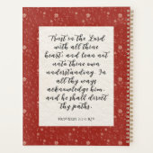 Proverbs 3:5-6 KJV Bibelverse Bild Planer (Rückseite)