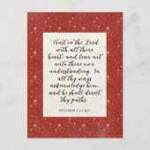 Proverbs 3:5-6 KJV Bibelverse Bild Postkarte (Vorderseite)