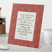 Proverbs 3:5-6 KJV Bibelverse Bild Sockelschild (In Situ)