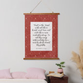 Proverbs 3:5-6 KJV Bibelverse Bild Wandteppich Mit Holzrahmen (Schlafzimmer)
