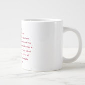 Proverbs 3:5-6 Mandala Blume Jumbo Tasse (Rechts)