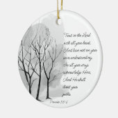 Proverbs 3:5-6 Trust in the Lord Keramik Ornament (Links)