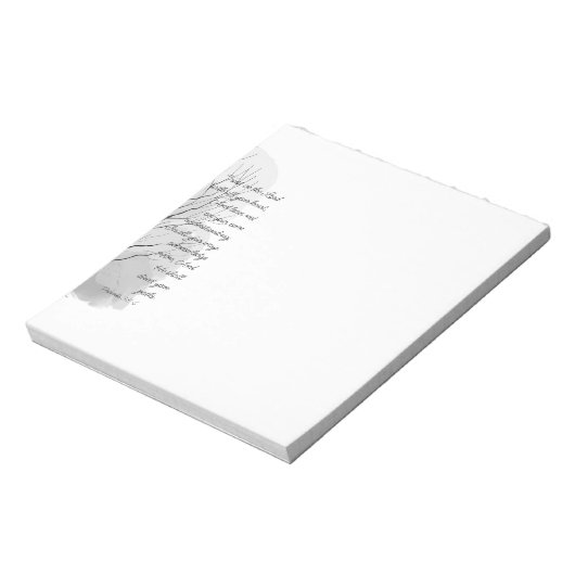 Proverbs 3:5-6 Trust in the Lord Notizblock (Rotiert)