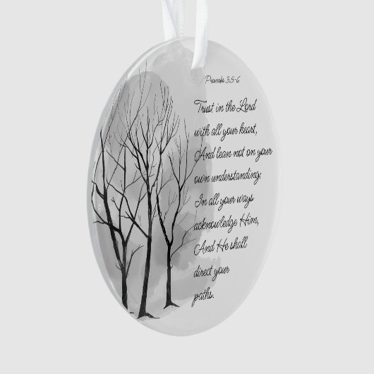 Proverbs 3:5-6 Trust in the Lord Ornament (Vorderseite)