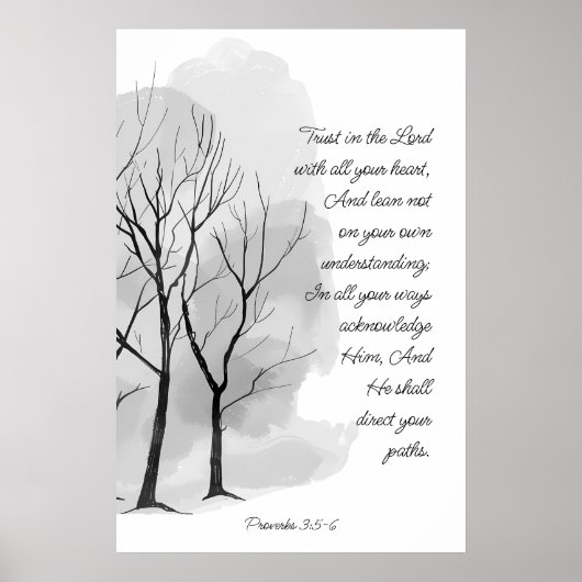 Proverbs 3:5-6 Trust in the Lord Poster (Vorne)
