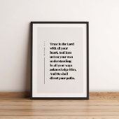 Proverbs 3:5-6 Trust in the Lord Poster
