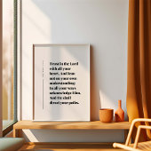 Proverbs 3:5-6 Trust in the Lord Poster