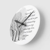 Proverbs 3:5-6 Trust in the Lord Runde Wanduhr (Winkel)