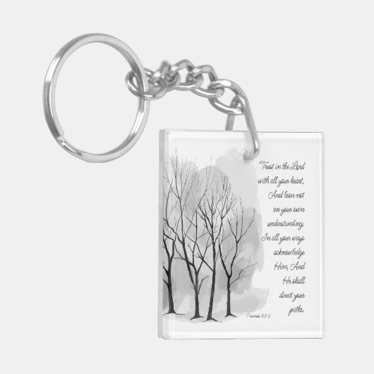 Proverbs 3:5-6 Trust in the Lord Schlüsselanhänger (Vorderseite links)