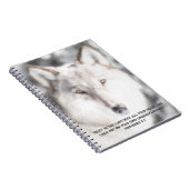 Proverbs 3:5 Wolf-Notebook Notizblock (Rechte Seite)