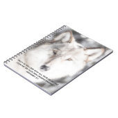 Proverbs 3:5 Wolf-Notebook Notizblock (Linke Seite)