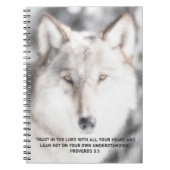 Proverbs 3:5 Wolf-Notebook Notizblock (Vorderseite)