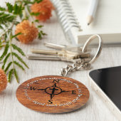 Proverbs 3:6 Direct Your Paths Bible Verse Compass Schlüsselanhänger (Seite)