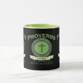 Proverbs 3:6 KJV Bibelverse Zwei-Tone Tasse (Zentrum)