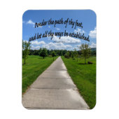 Proverbs 4:26 magnet (Vertikal)