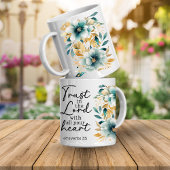 Proverbs Bible Verse Floral Coffee Mug Kaffeetasse