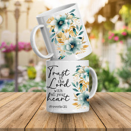 Proverbs Bible Verse Floral Coffee Mug Kaffeetasse