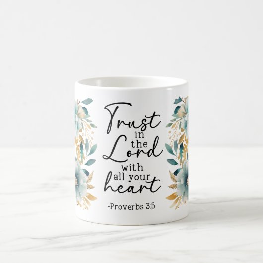 Proverbs Bible Verse Floral Coffee Mug Kaffeetasse (Mittel)