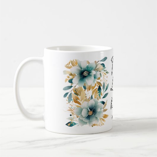 Proverbs Bible Verse Floral Coffee Mug Kaffeetasse (Links)