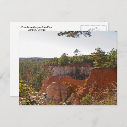 Providence Canyon Postkarte (Vorne/Hinten)