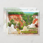 Providence Canyon Staat Park, Georgia Postkarte (Vorne/Hinten)