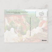 Providence Canyon Staat Park, Georgia Postkarte (Rückseite)