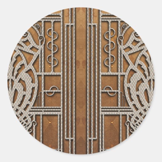 PROVIDENCE: FLEUR DE LIS RUNDER AUFKLEBER (Vorderseite)