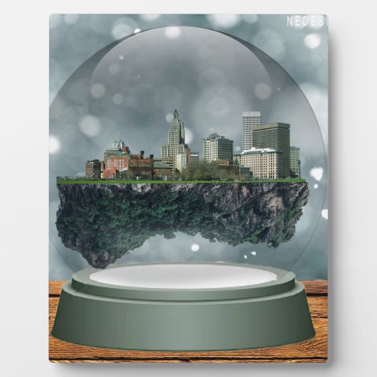 Providence Island Snow Globe Fotoplatte (Vorderseite)