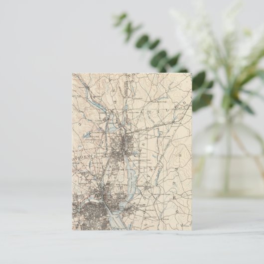 Providence, Massachusetts Postkarte (Stehend Vorderseite)