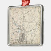 Providence, Massachusetts Silbernes Ornament (Links)