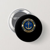 Providence Rhode Island Anker-Emblem-Aufkleber Button (Vorne & Hinten)