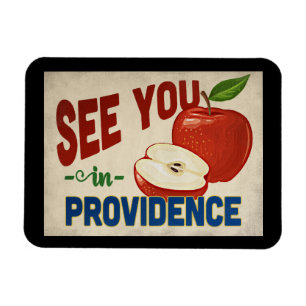 Providence Rhode Island Apfel - Vintage Reise Magnet