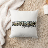 Providence Rhode Island Big Letter T - Shirt Kissen (Decke)