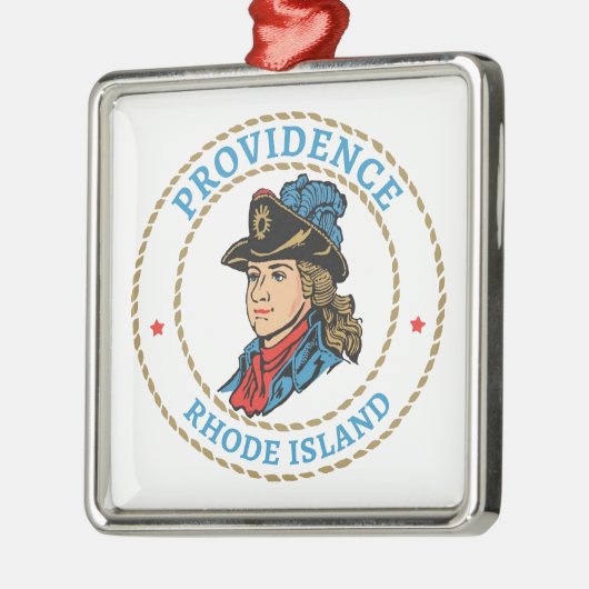 Providence Rhode Island Colonial Ornament Aus Metall (Links)