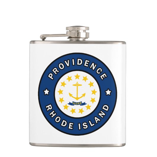Providence Rhode Island Flachmann (Vorderseite)
