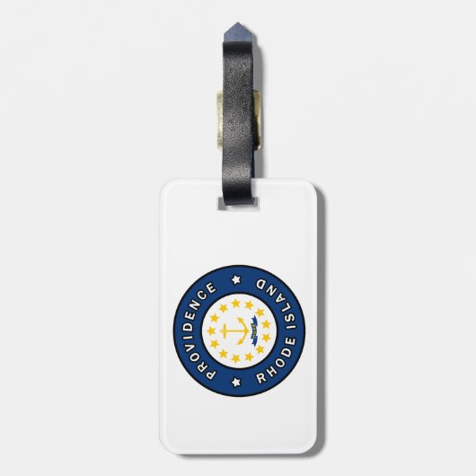 Providence Rhode Island Gepäckanhänger (Rückseite vertikal)