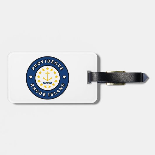 Providence Rhode Island Gepäckanhänger (Rückseite horizontal)