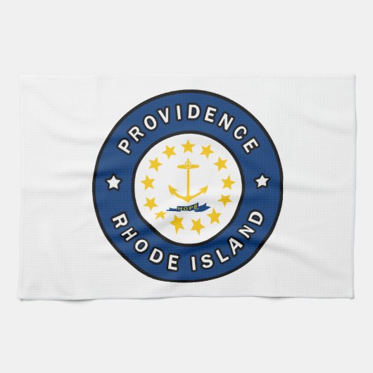Providence Rhode Island Geschirrtuch (Horizontal)