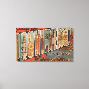Providence, Rhode Island - große Buchstabe-Szenen Leinwanddruck