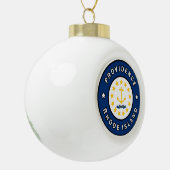 Providence Rhode Island Keramik Kugel-Ornament (Links)