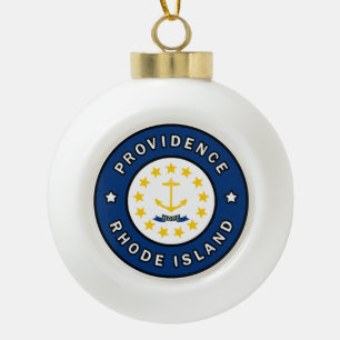 Providence Rhode Island Keramik Kugel-Ornament