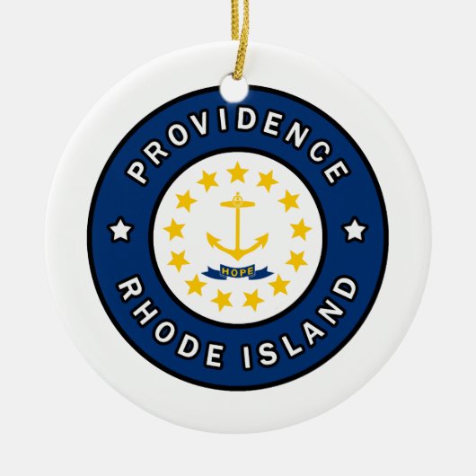 Providence Rhode Island Keramik Ornament (Vorne)