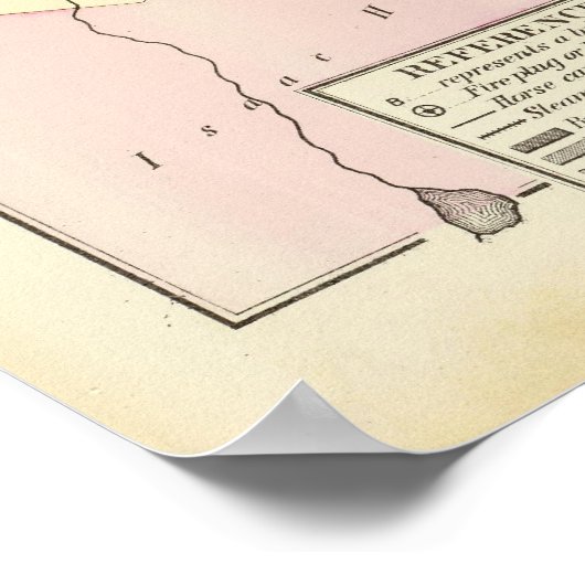 Providence Rhode Island Map Poster (Ecke)