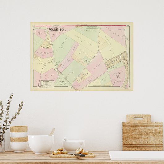 Providence Rhode Island Map Poster (Küche)