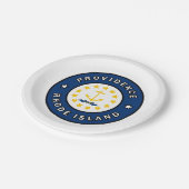 Providence Rhode Island Pappteller (Schrägansicht)