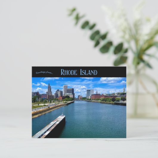 Providence Rhode Island Postkarte (Stehend Vorderseite)