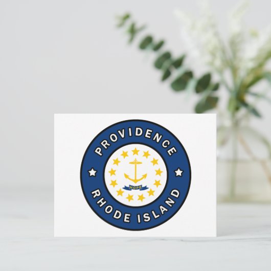 Providence Rhode Island Postkarte (Stehend Vorderseite)