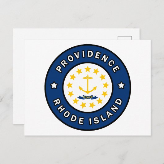 Providence Rhode Island Postkarte (Vorne/Hinten)